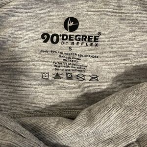 Gray SM 90 degree reflex leggings with pockets
